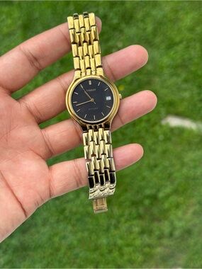 Tissot vintage Swiss pack Gold Men's Classic Dress Watch - Black Dial